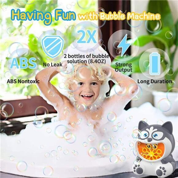Bubble Machine, Bubble Blower for Kids, 1000+ Bubbles per Min - Picture 7 of 7